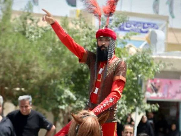 شبیه خوانی عصر عاشورا در روستای فدافن