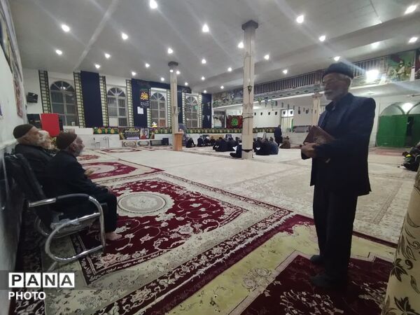 مراسم عزاداری شهادت رهبر معظم انقلاب در روستای مهدی آباد خلیل آباد