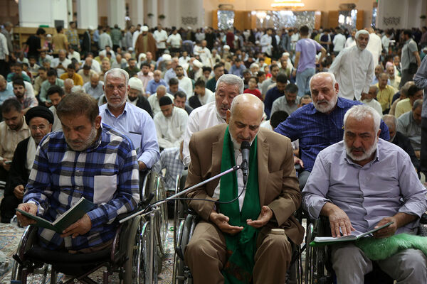 مراسم جشن میلاد پیامبر اکرم(ص) و امام جعفر صادق(ع) در حرم حضرت معصومه(س)