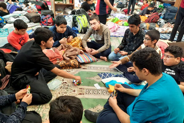 مراسم معنوی اعتکاف دانش‌آموزی