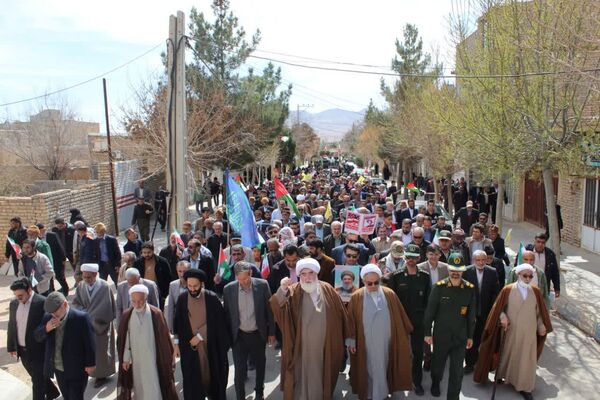 راهپیمایی روزجهانی قدس در شهر درق