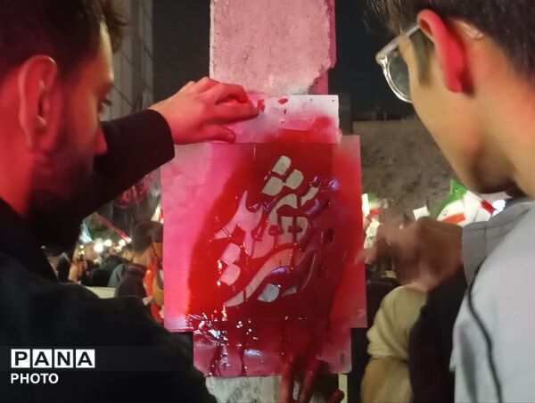 حرکت دسته عزاداری در شهرستان نیشابور
