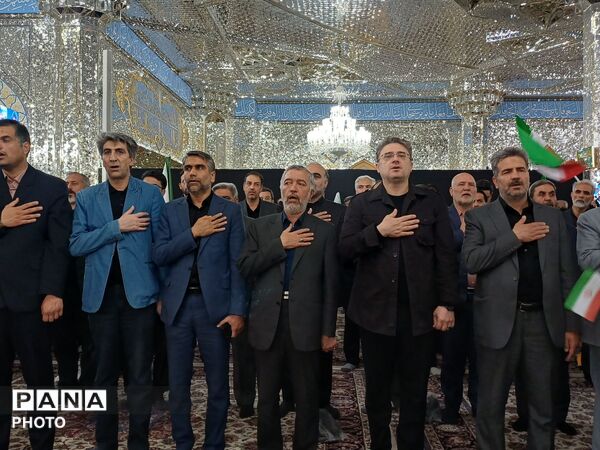 مراسم چهلم شهدای میناب در حرم مطهر رضوی 