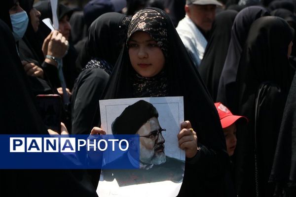 وداع با پیکر مطهر شهید حسین امیرعبدالهیان در شهرستان ری