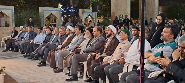مراسم نخستین سالگرد شهدای خدمت در گلزار شهدای گمنام نیشابور 