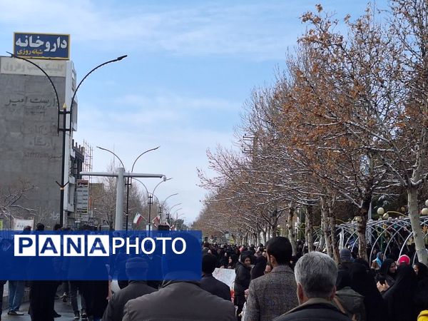 حماسه حضور مردم کاشمر در ۲۲ بهمن از قاب پانا