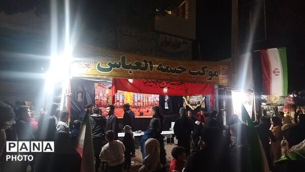 موکب خیمه العباس هر شب میزبان مردم نیشابور شد 