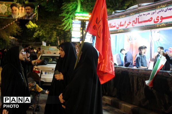 تجمع گسترده شهروندان بجنورد در حمایت از اقتدار کشور
