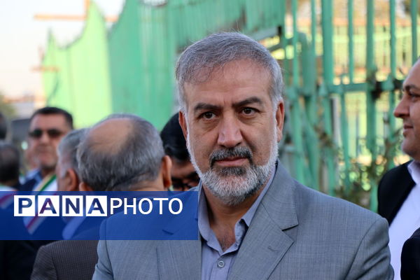 خشت گذاری ۲ مدرسه در ناحیه یک شهرستان بهارستان