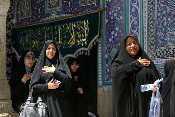عرض تسلیت دسته‌های عزاداری سالروز شهادت امام باقر(ع) به کریمه اهل بیت