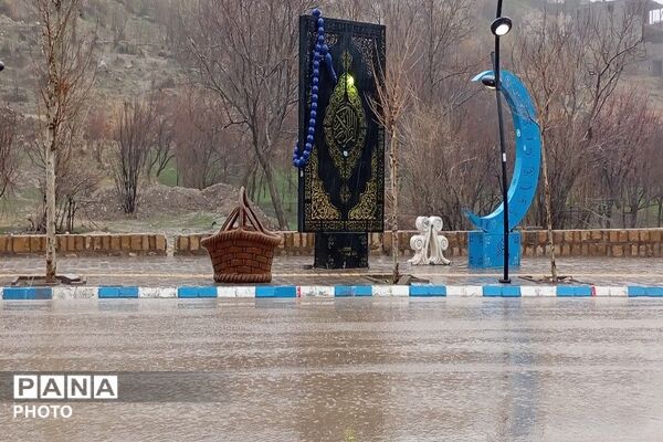  بارش باران در شهر بار 
