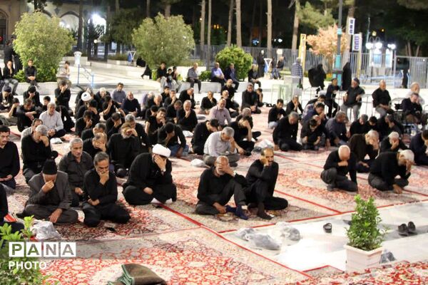 مراسم عزاداری تاسوعای حسینی در زیارتگاه شهید مدرس 