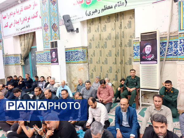  مراسم سوگواری شهادت آیت‌الله سید ابراهیم رئیسی و هیات همراه ایشان در بهبهان