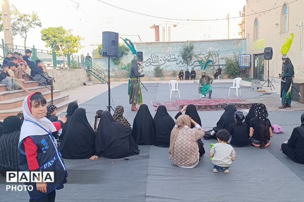 مراسم تعزیه‌خوانی در مسجد جامع آبشناسان همراه با حضور عزاداران