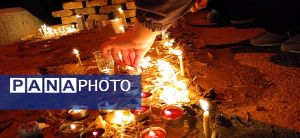 شمع‌های ماتم شام غریبان در لرستان