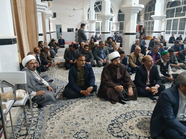 مراسم گرامیداشت شهدای مقاومت و تشیع نمادین پیکر پاک شهید سید حسن نصرالله در خلیل آباد 
