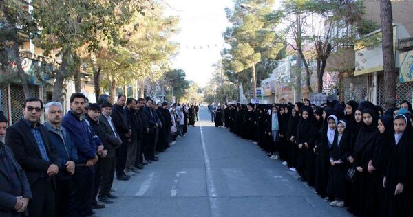 تشییع  پیکر مطهر شهید خوشنام در شهرستان خلیل آباد 