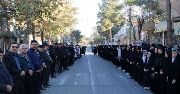 تشییع  پیکر مطهر شهید خوشنام در شهرستان خلیل آباد 