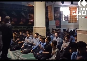 مراسم عزاداری سالروز شهادت امام صادق (ع) در دبیرستان شادیان قم 