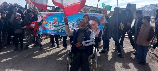 حضور پرشور مردم جلگه رخ در راهپیمایی بزرگداشت ۲۲ بهمن ماه