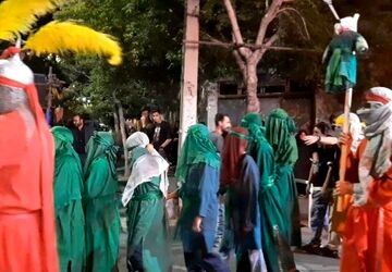 شام غریبان در مسجد امام صادق(ع) روستای نصیرآباد