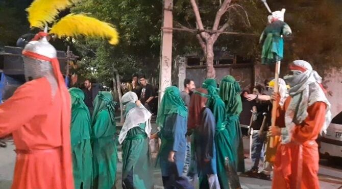 شازند غرق در ماتم شام غریبان حسینی