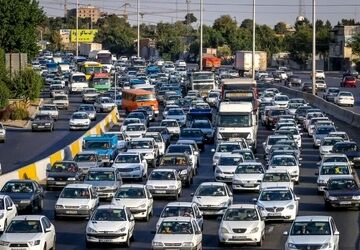  ترافیک سنگین در معابر و بزرگراه‌های تهران