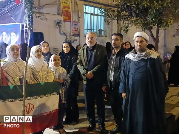 نهمین شب از خدمت‌رسانی اداره آموزش و پرورش کردکوی قالب موکب مردمی