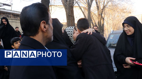 مراسم بدرقه کاروان عمره دانش‌آموزی آذربایجان شرقی