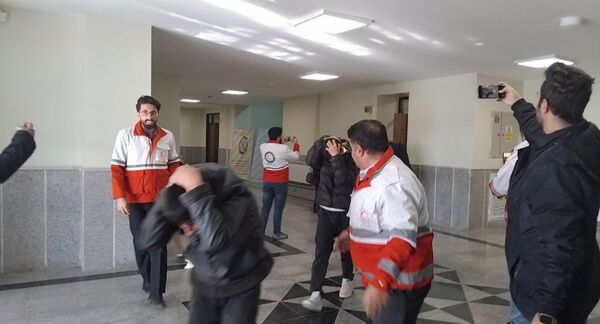 بیست و هفتمین مانور سراسری زلزله و ایمنی در هنرستان حاج حسن شهبازی اهر