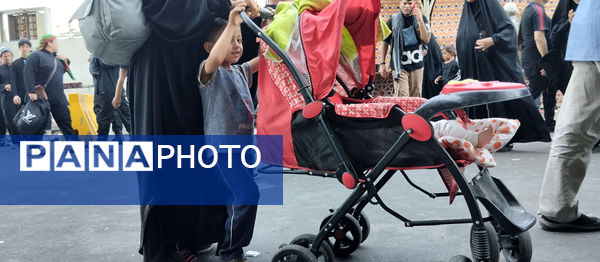 کودکان در پیاده‌روی نجف تا کربلا