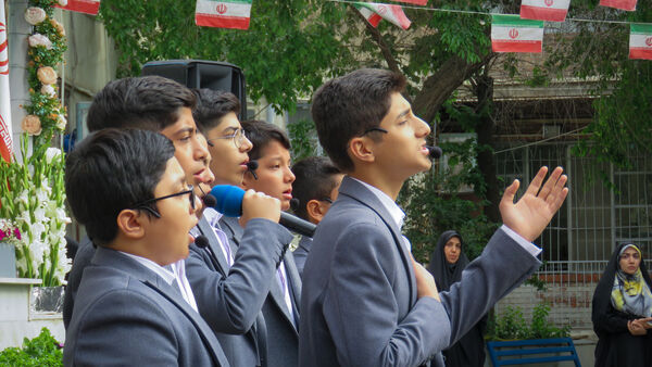 مراسم گلباران محل شهادت استاد شهید مرتضی مطهری 