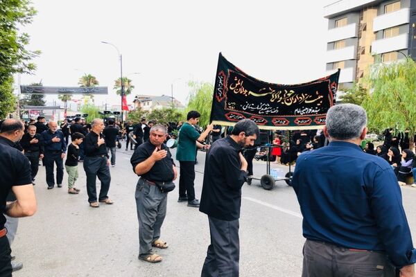 عزاداری مردم متدین املش در سومین روز شهادت امام حسین