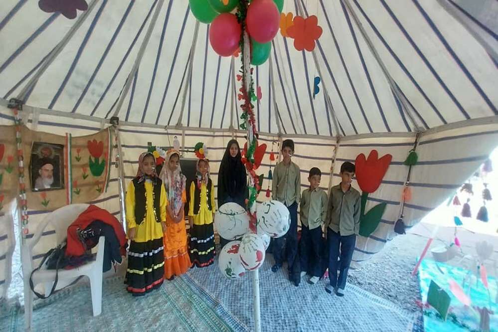 مانور یاوران انقلاب دانش‌آموزان عشایری