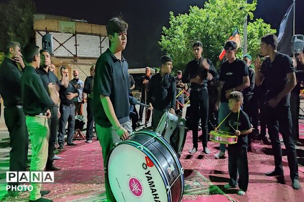 مراسم عزاداری ششمین شب از ماه محرم الحرام در حسینیه شهدای شهر بار
