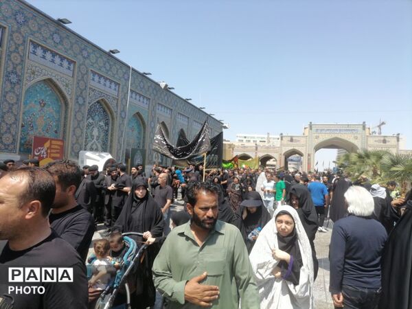 حرم مطهر رضوی در سوگ امام رئوف
