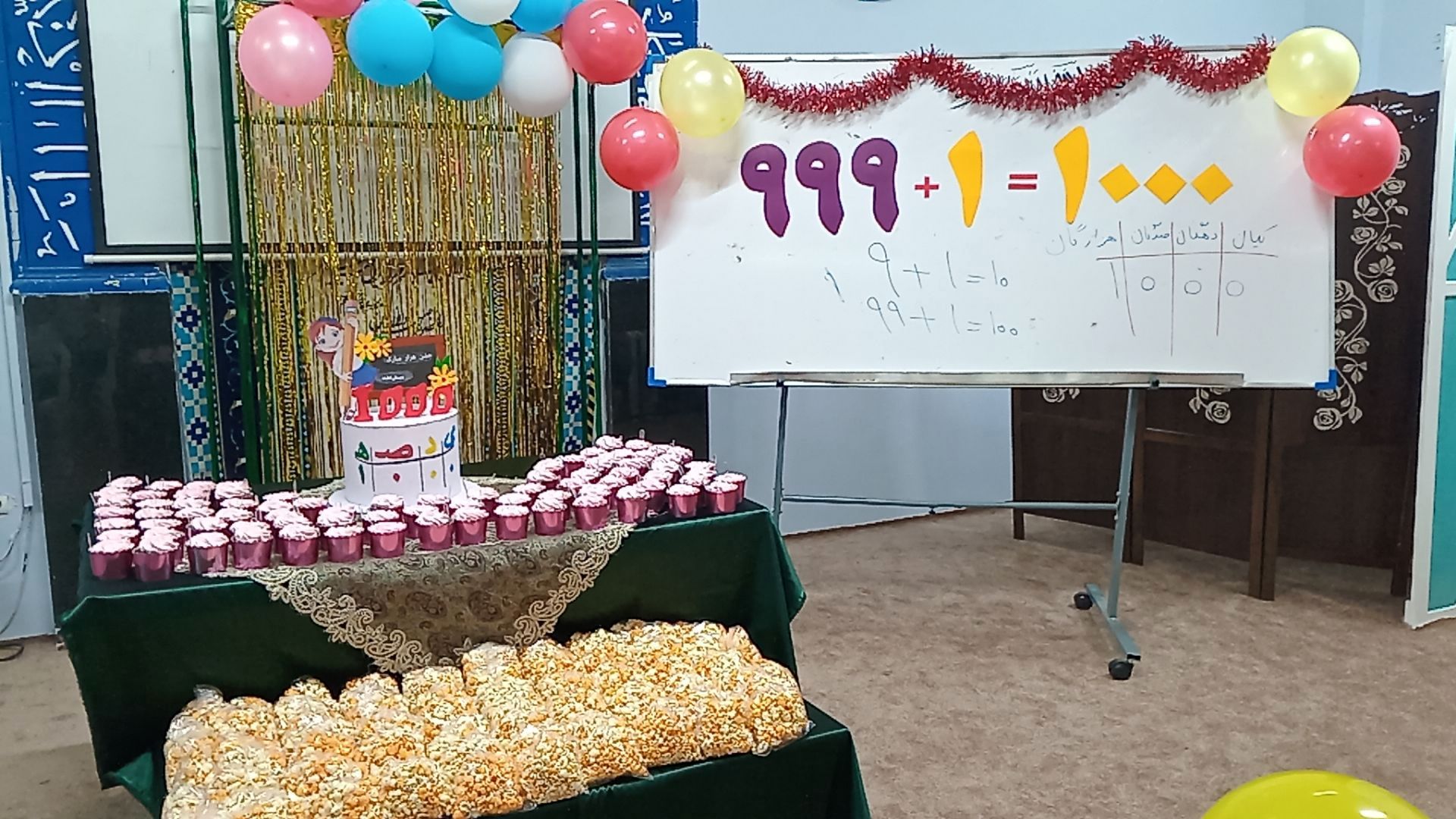 یادگیری عدد ۱۰۰۰ با خلاقیت و شادی در دبستان لطیفه