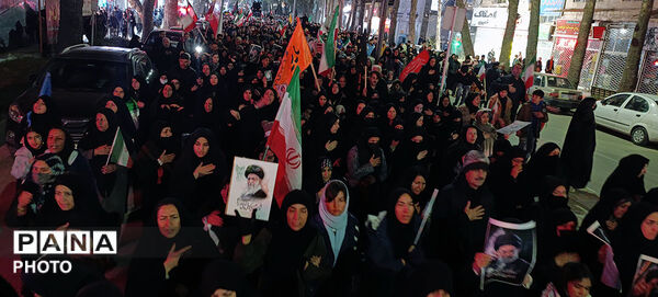 سوگواری مردم بجنورد در هفتین  شب شهادت امام شهیدشان