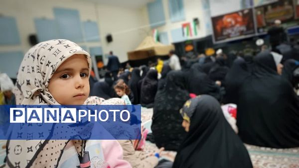 حضور پر شور کودکان مارگونی در مراسم عزاداری ایام فاطمیه
