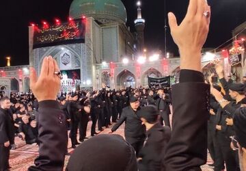 عزاداری سنتی هیئت‌های تبریزی در مشهد مقدس 