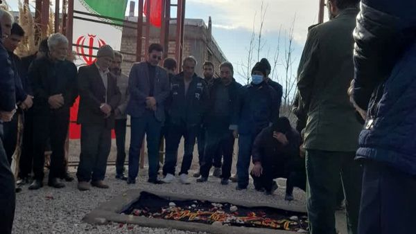 مراسم بزرگداشت سومین روز تدفین شهید گمنام در شهر قاضی