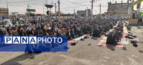 نماز عید سعید فطر در شهر جعفریه قم