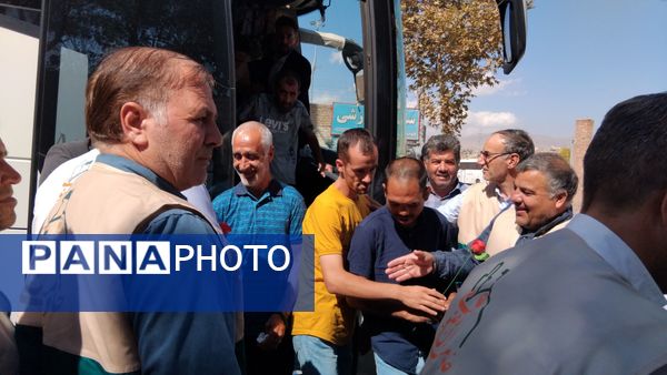 مراسم استقبال از زائر اولی‌های مددجویان مرکز توانبخشی فردوس اهر