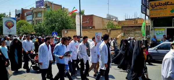 خروش مردم انقلابی قم در اعلام انزجار از جنایات رژیم صهیونیستی 