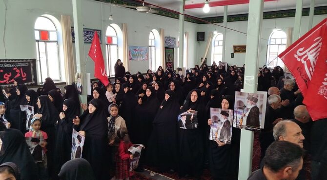 جاماندگان هوراند از وداع با رهبر شهید