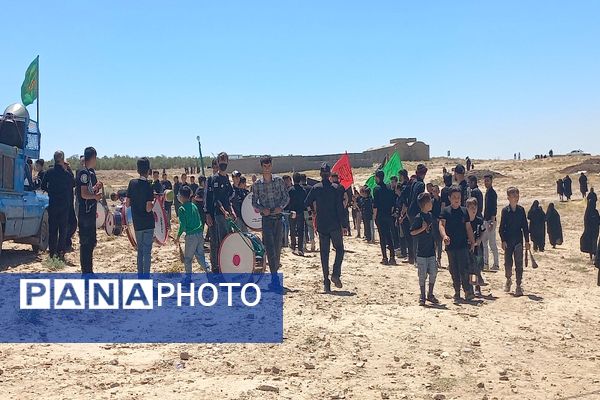 مراسم گرامیداشت تاسوعای حسینی در روستای گزکوه 