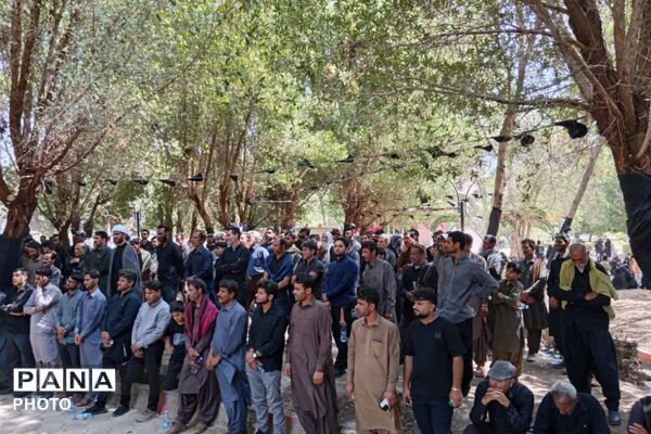 تجدید میثاق مردم رودبار جنوب با آرمان‌های حسینی در جوار قبور شهدای گمنام