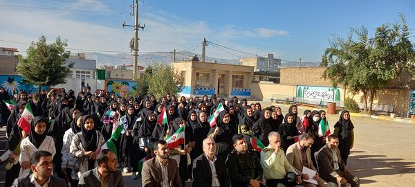 مراسم نکوداشت هفته پدافند غیرعامل در مدارس شهرستان هلیلان