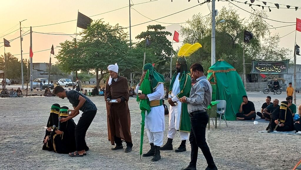 برگزاری آیین سوگواری تاسوعای حسینی در مسجد ابوالفضل شهر شمیل