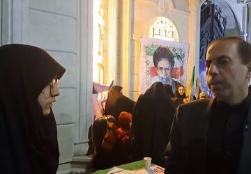 مراسم اربعین شهدای میناب در شهر کهک